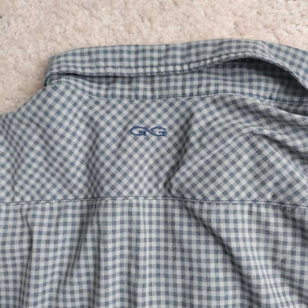 Game Guard Shirt Mens XL Green Gingham Check Vented Outdoors Hiking 1041 - Picture 5 of 5